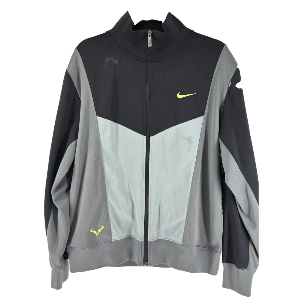 Vintage 2010 Nike Nadal US Open Track Jacket XL Blokecore Rare EUC